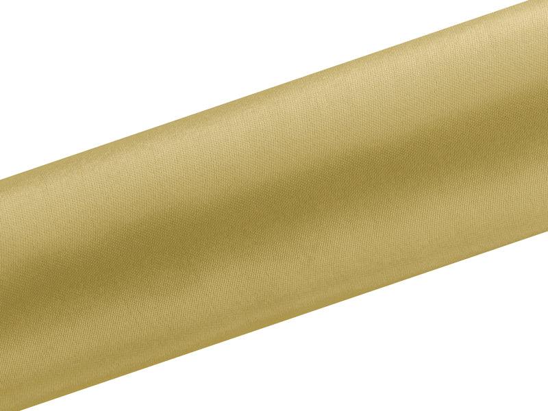 Satin glatt, gold, 0,16 x 9m (1 Stk. / 9 lfm) - FeierGlanz